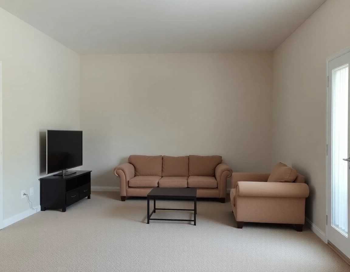 Before photo of a plain room